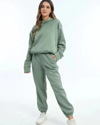 Jenell | Damen Jogginganzug | Zweiteiler Set in Grün