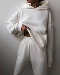 Jenell | Damen Jogginganzug | Zweiteiler Set in Weiß