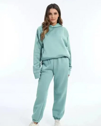 Jenell | Damen Jogginganzug | Zweiteiler Set in Hellgrün