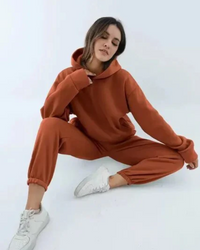 Jenell | Damen Jogginganzug | Zweiteiler Set in Schokolade