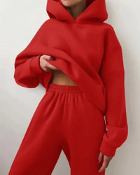 Jenell | Damen Jogginganzug | Zweiteiler Set in Rot