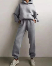 Jenell | Damen Jogginganzug | Zweiteiler Set in Grau