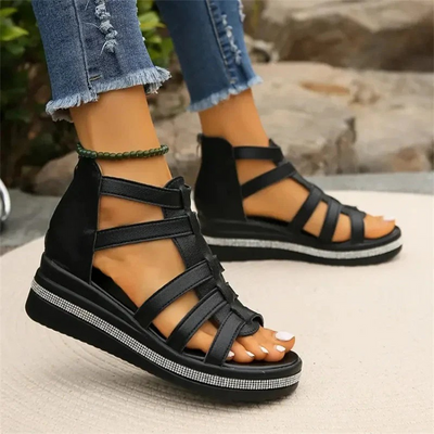 Damen Keil-Sommersandalen | Bequeme