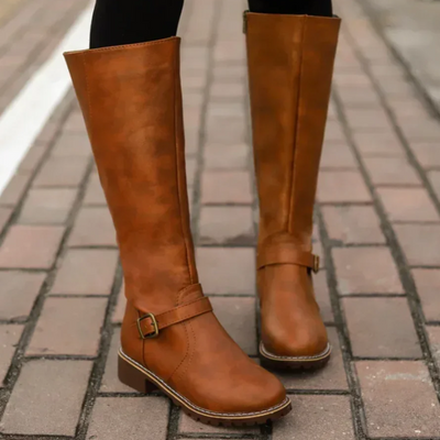 Damen klassische hohe Stiefel | Cowboy