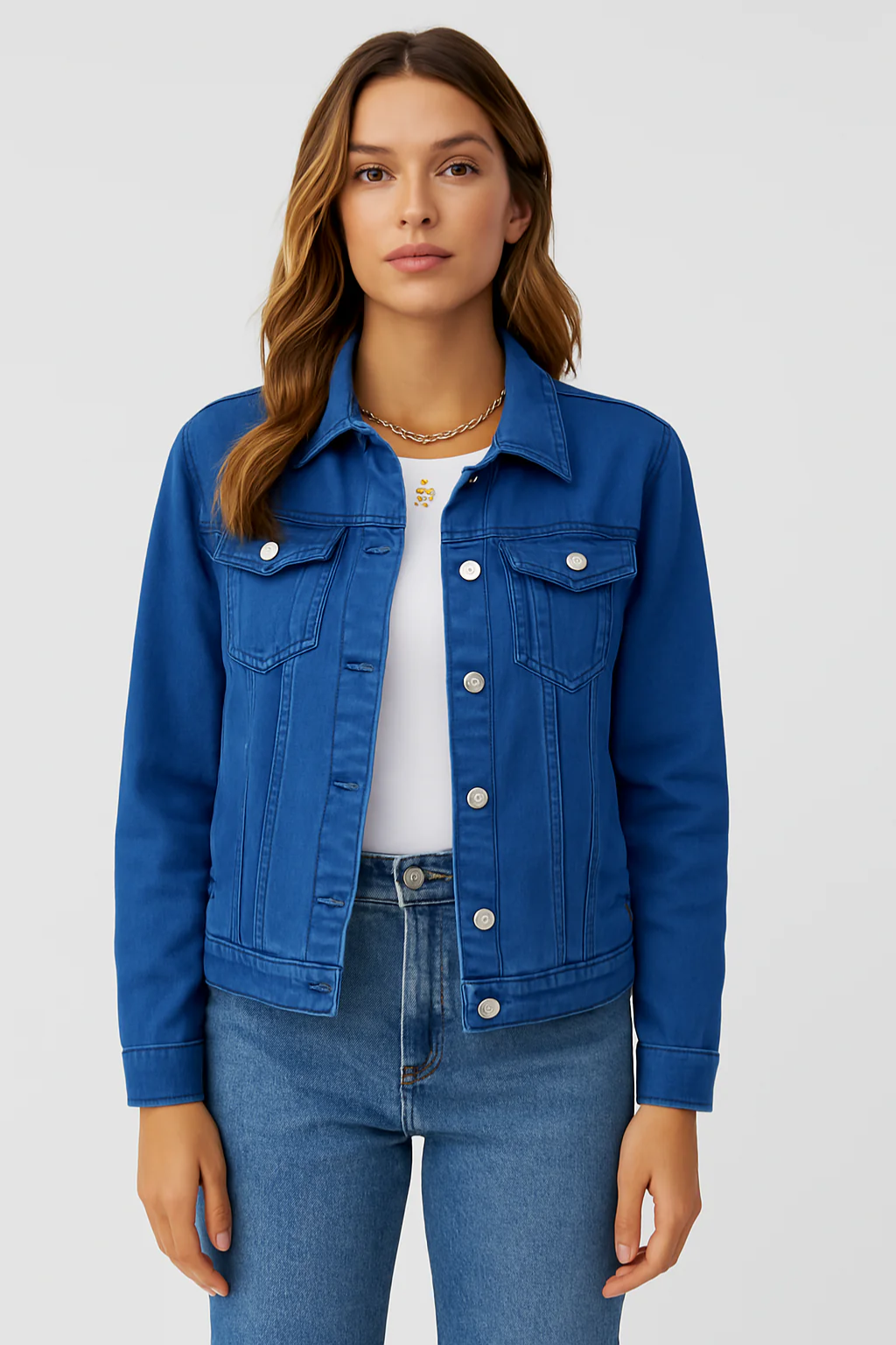 Damen klassische Jeansjacke | Leichte