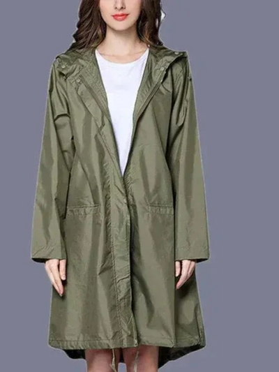 Damen klassischer Outdoor-Regenmantel | Wasserdichte