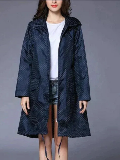 Damen klassischer Outdoor-Regenmantel | Wasserdichte