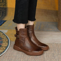 Damen Knöchel Stiefel - Hedwigen in Braun