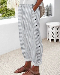 Sofia | Damen Weite Hosen | Bequeme in Grau