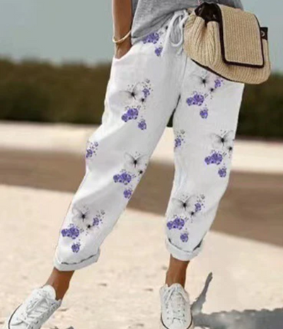 Mia | Damen Bequeme Weite Hosen | Lockere