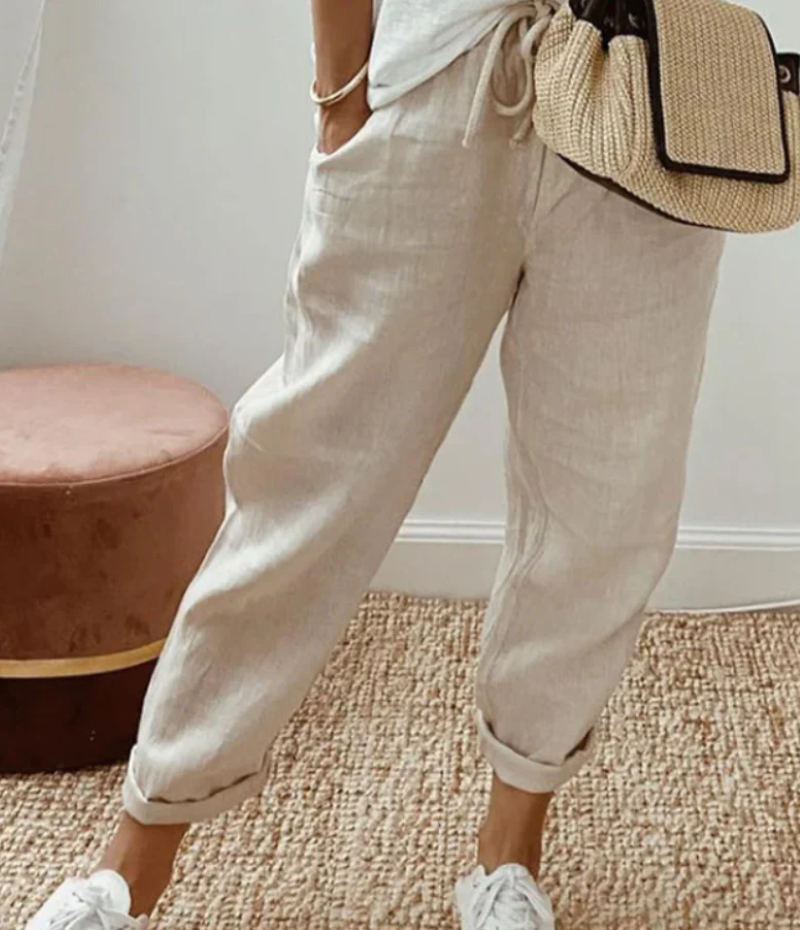 Mia | Damen Bequeme Weite Hosen | Lockere