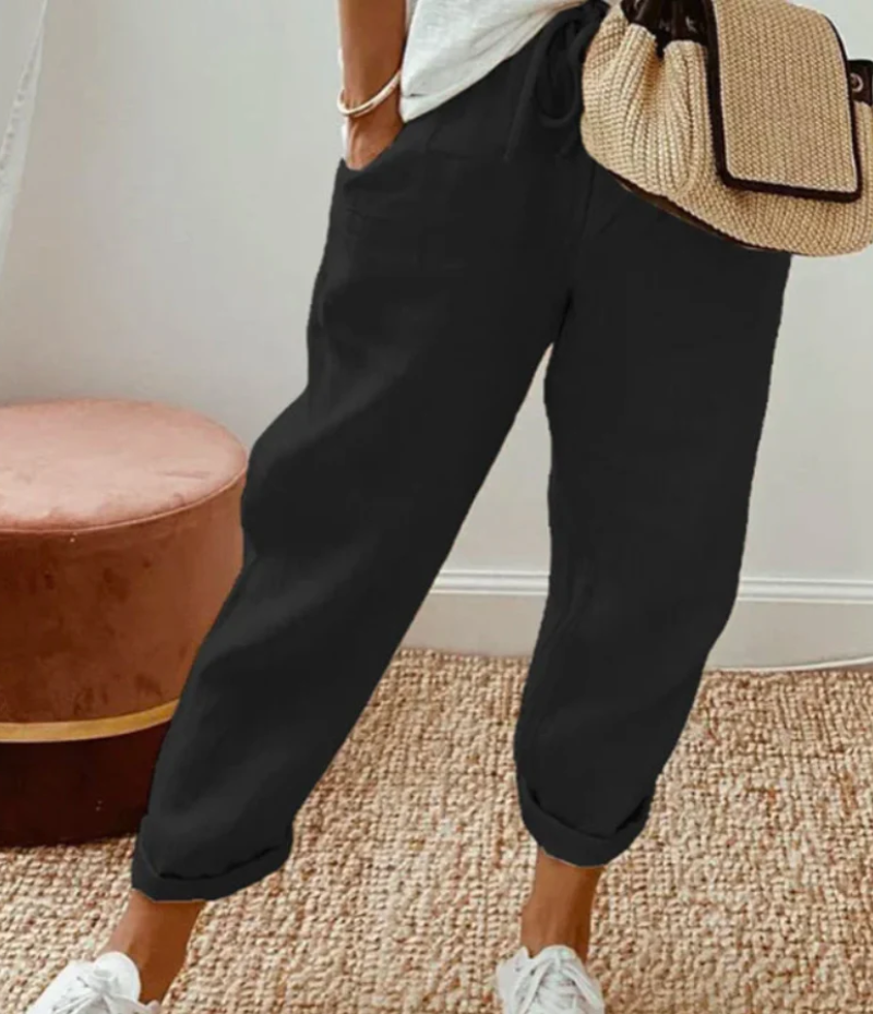 Mia | Damen Bequeme Weite Hosen | Lockere