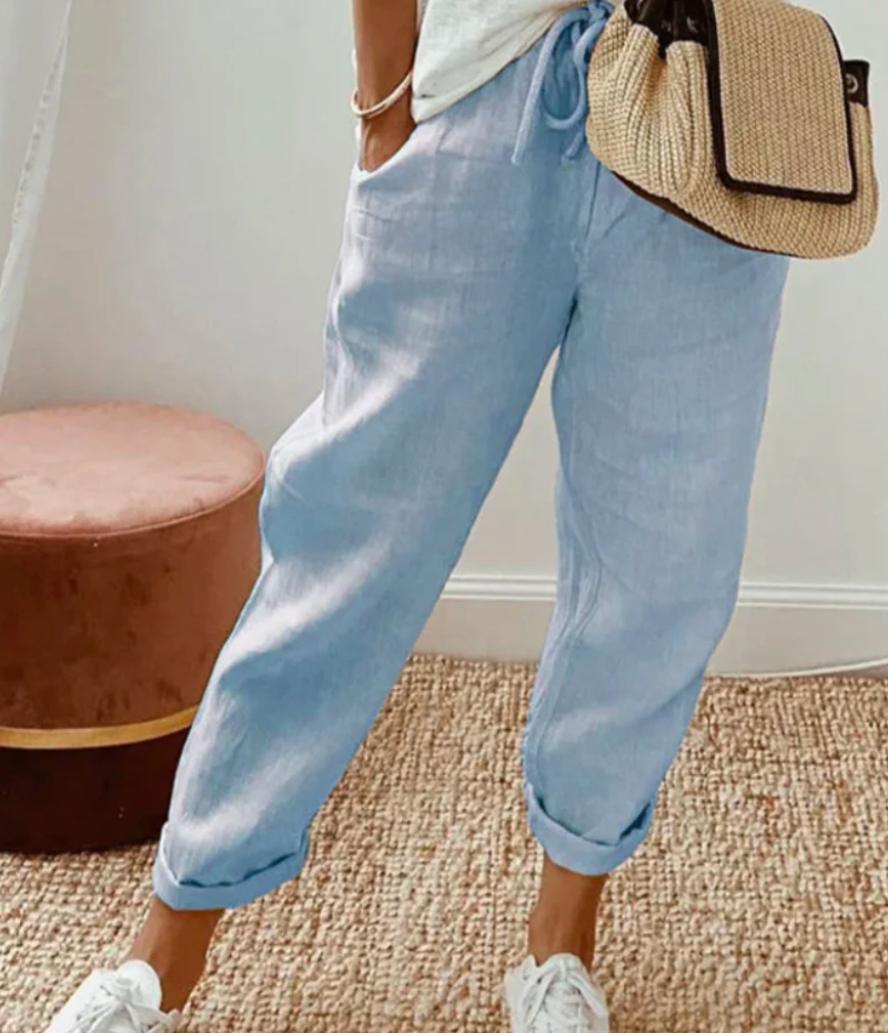 Mia | Damen Bequeme Weite Hosen | Lockere