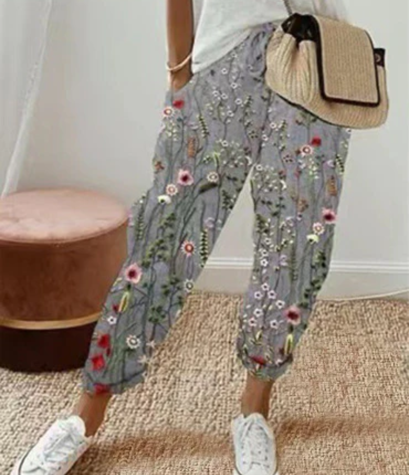 Mia | Damen Bequeme Weite Hosen | Lockere