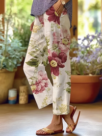 Anna | Damen Weite Hosen | Bequeme in Rotes Rosa