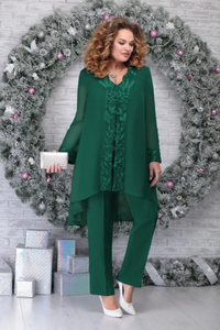 Mette | Damen Elegant Set |  Komplette Outfits in Grün
