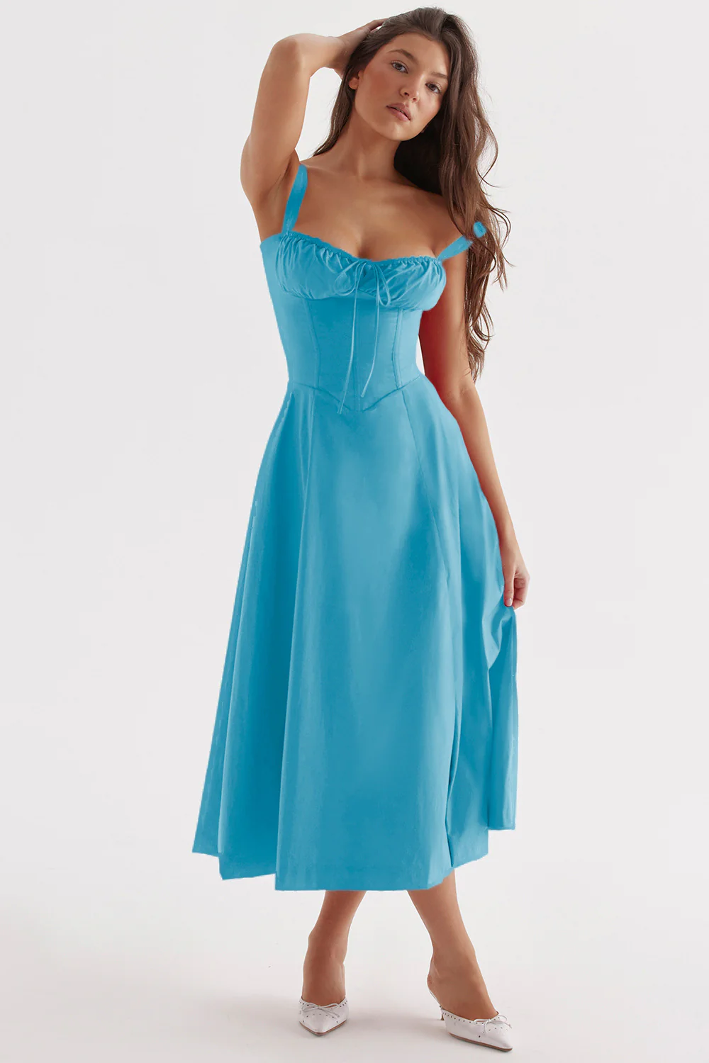 Enjiel | Damen Lange Sommerkleid | Midi