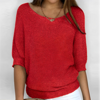 Mildred | Pullover Damen | Schwarzer in Rot