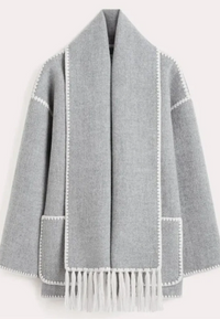 Hedi | Damen Schwarze Übergangsjacke | Wintermantel in Grau