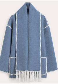Hedi | Damen Schwarze Übergangsjacke | Wintermantel in Blau