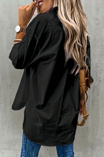 Damen lässige luftige Bluse | Langarm