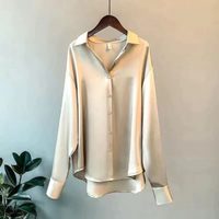 Oda | Damen Langarm Bluse | Elegant in Champagne