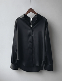 Elise | Damen Langarm Bluse | Elegant in Schwarz