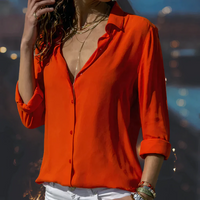 Tini | Damen Langarm Bluse | Elegant in Rot