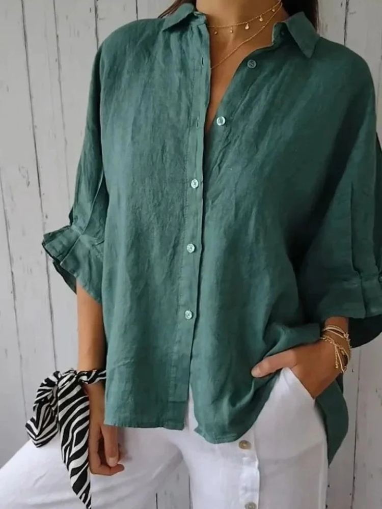 Damen atmungsaktives langärmliges Hemd | Elegante