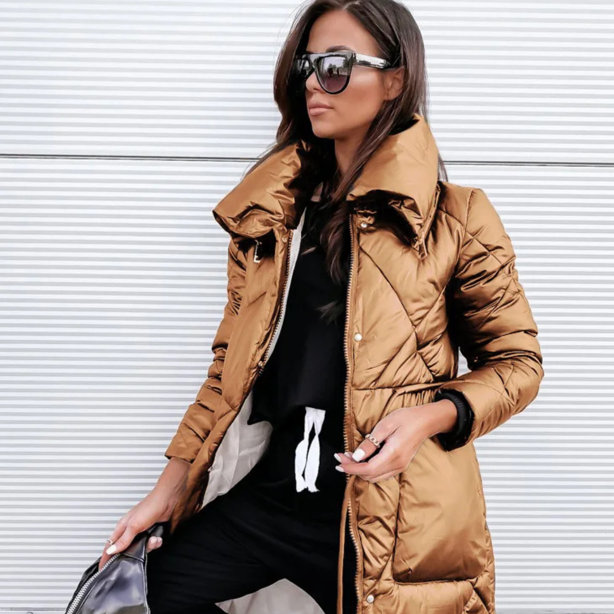 Kayle | Damen Daunenjacken Lang | Leichte steppjacke