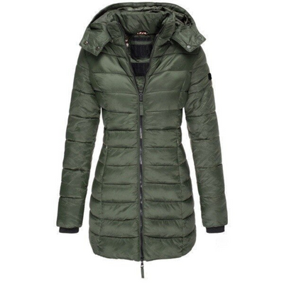 Bertha | Damen Lange Steppjacke | Wintermantel