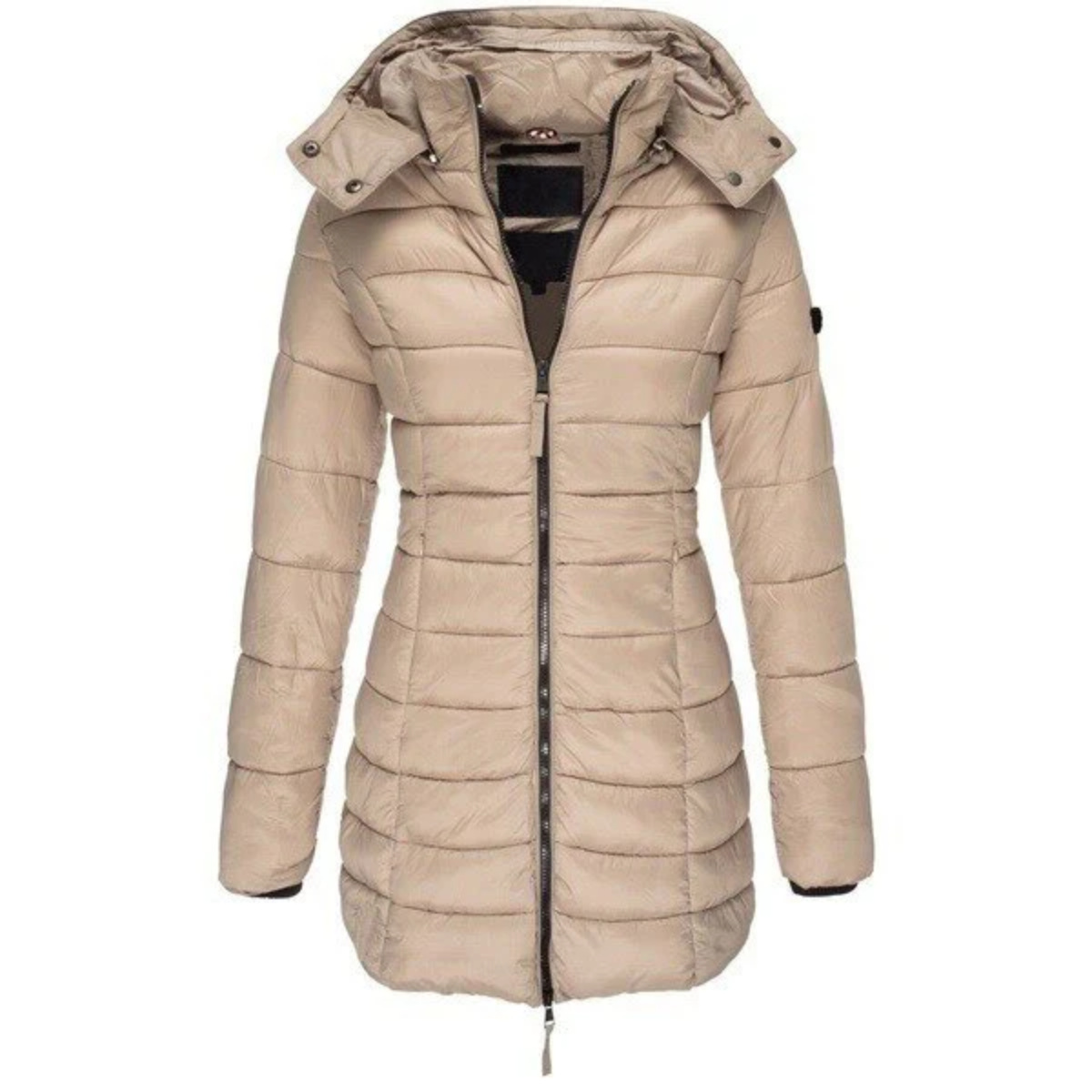 Bertha | Damen Lange Steppjacke | Wintermantel
