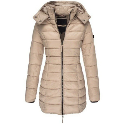 Bertha | Damen Lange Steppjacke | Wintermantel