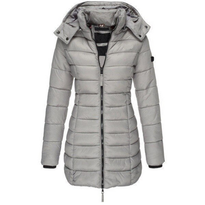 Bertha | Damen Lange Steppjacke | Wintermantel