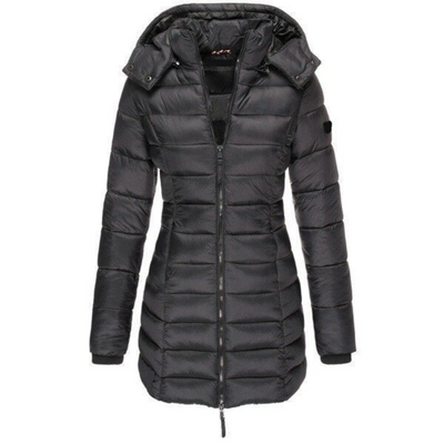 Bertha | Damen Lange Steppjacke | Wintermantel
