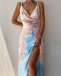 Marit | Damen Lange Sommerkleid | Maxi in Braun