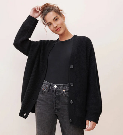 Susanne | Damen Lange Strickjacke | Cardigan