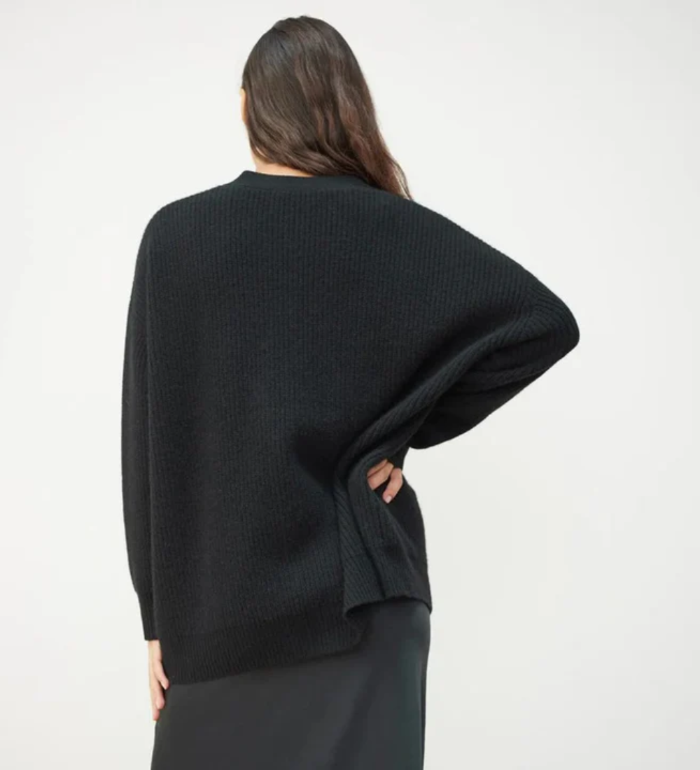 Susanne | Damen Lange Strickjacke | Cardigan