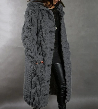 Sveja | Damen Lange Strickjacke | Cardigan