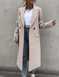 Helma | Damen Winter Trenchcoat | Mantel in Beige