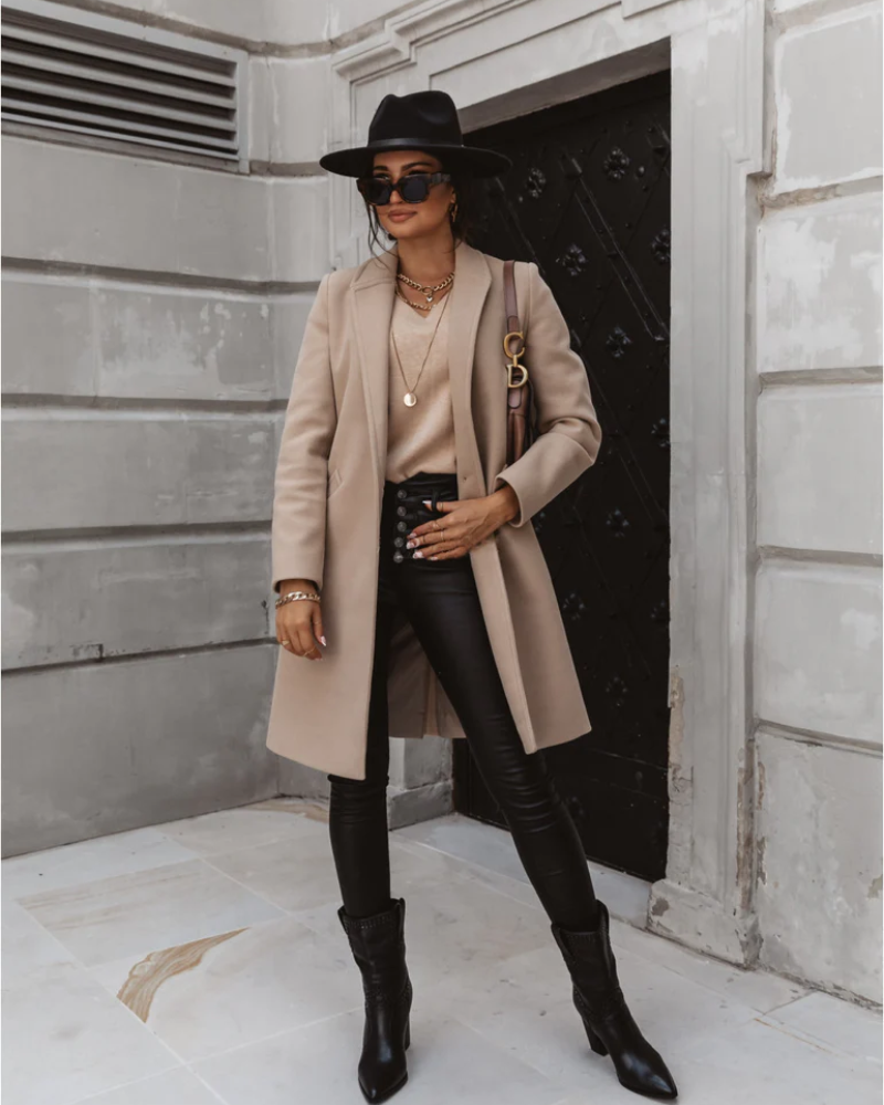 Amra | Damen Lange Trenchcoat | Winter