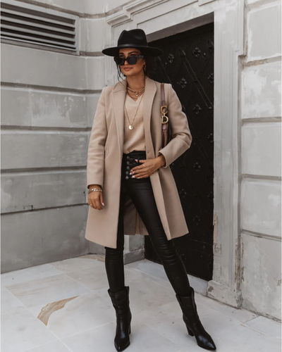 Amra | Damen Lange Trenchcoat | Winter