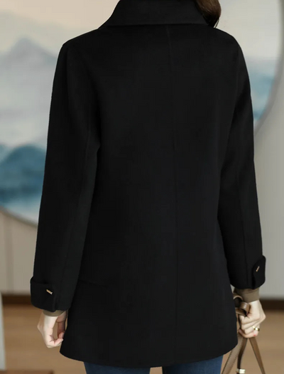 Noralyn | Damen Lange Weste | Schwarz