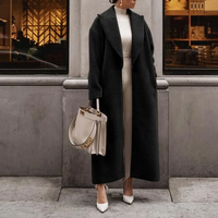 Lorita | Damen  Lange Weste | Schwarz in Schwarz