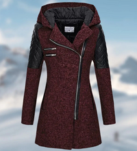 Mieke | Damen Lange Winterjacke | Wasserdicht in Rot