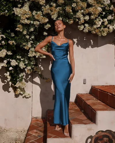 Damen langes elegantes Kleid für Hochzeitsgäste | Maxi