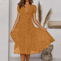 Diannielle | Leichte Sommerkleid | Midi in Gelb