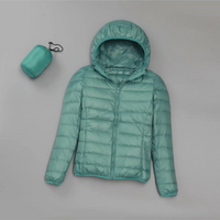 Glenda | Leichte Steppjacke Damen| Daunenjacke Kurz in Hell blau