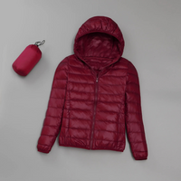 Glenda | Leichte Steppjacke Damen| Daunenjacke Kurz in Rot