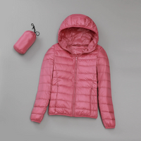 Glenda | Leichte Steppjacke Damen| Daunenjacke Kurz in Rosa